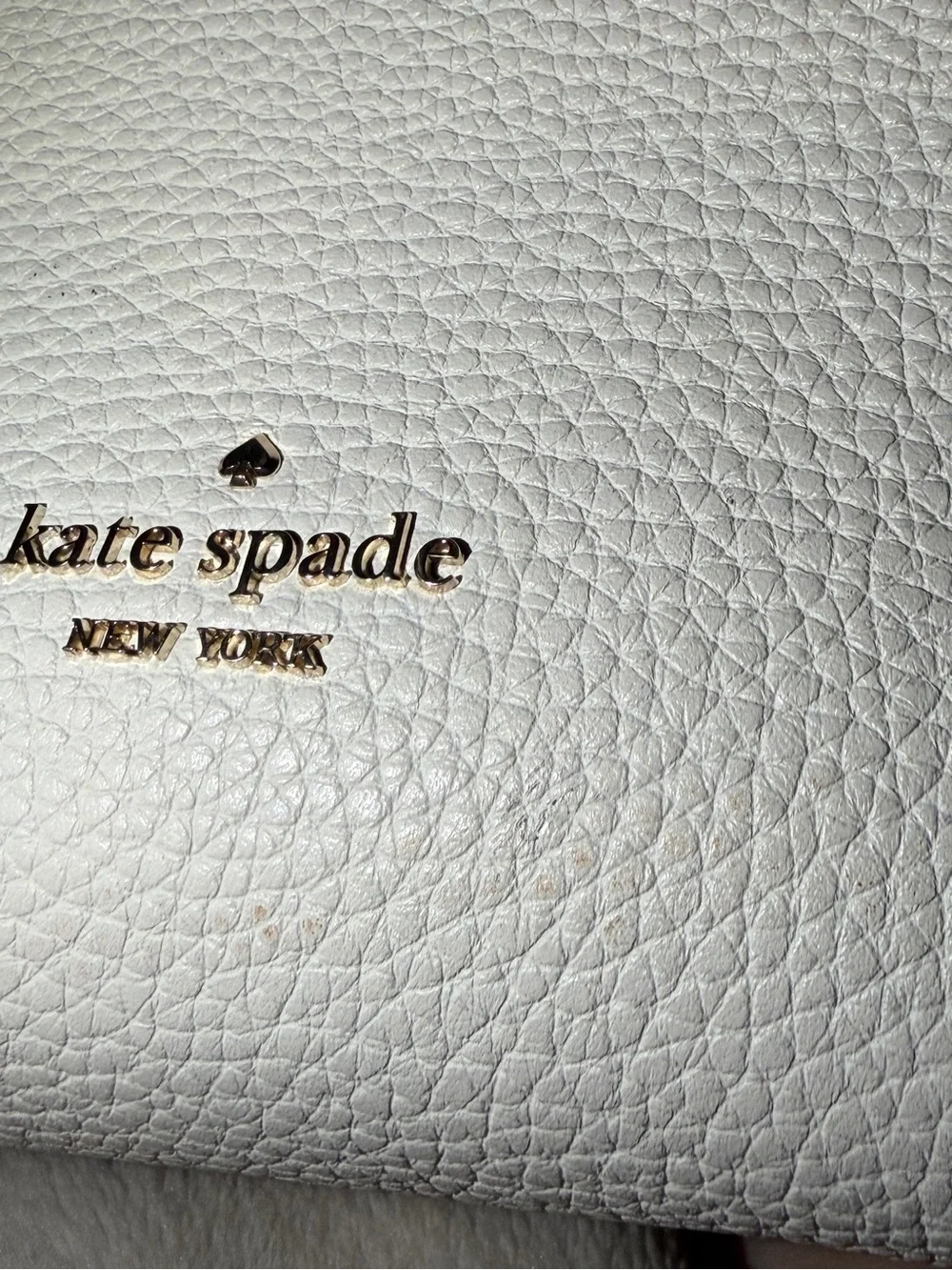 Kate Spade New York Cream & Blush Pebbled Leather Hobo Bag